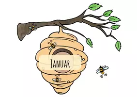 Vorschau - Mal- und Bastelvorlagen - Geburtstagskalender Bären - Seite 2