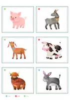 Vorschau - Spiele - Bauernhoftiere – Bildkarten | Tiere auf dem Bauernhof | 32 Karten mit Artikelpunkten in zwei Größen | Kita Grundschule - Seite 3