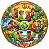Vorschau - Stundenentwürfe - Mandala: Diversität und Naturschutz. Mit Stundenentwurf. - Deckblatt