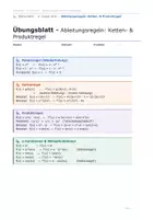 Vorschau - Arbeitsblätter - Ableitungsregeln verstehen – Kettenregel & Produktregel | 6. Klasse AHS - Seite 2