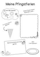 Vorschau - Arbeitsblätter - Pfingstferien / Portfolio / Grundschule / Kindergarten / Anfangsunterricht / Feriengeschichte - Seite 1
