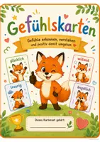 Vorschau - Bildkarten - Gefühlskarten Fuchs 1.-4.Klasse - Deckblatt