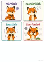 Vorschau - Bildkarten - Gefühlskarten Fuchs 1.-4.Klasse - Seite 2