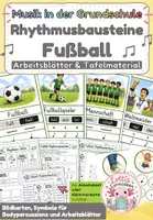 Vorschau - Arbeitsblätter - Rhythmusbausteine Fußball - Fußball im Musikunterricht Rhythmuskarten, Body Percussion & Arbeitsblätter - Deckblatt