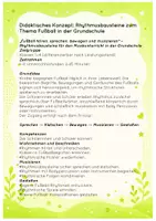 Vorschau - Arbeitsblätter - Rhythmusbausteine Fußball - Fußball im Musikunterricht Rhythmuskarten, Body Percussion & Arbeitsblätter - Seite 1