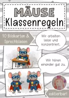 Vorschau - Anderer Materialtyp - Klassenregeln Mausklasse Klassentier Maus - Deckblatt