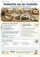 Vorschau - Spiele - Postkarten aus der Geschichte Historische Perspektiven schreiben Klasse 5 bis 8 - Deckblatt