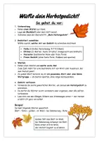 Vorschau - Stundenentwürfe - Ein Herbstgedicht würfeln - Herbstgedichte verfassen - Kreatives Schreiben - Seite 2