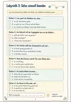 Vorschau - Arbeitsblätter - Sommerferien Deutsch Klasse 3: Deutschlabyrinth - Seite 3