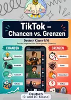 Vorschau - Arbeitsblätter - Textgebundene Erörterung Klasse 9/10 | Tiktok - Deckblatt