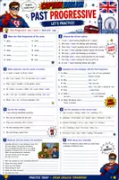 Vorschau - Arbeitsblätter - PAST PROGRESSIVE MERKBLATT UND ÜBUNGSBLÄTTER - Seite 3