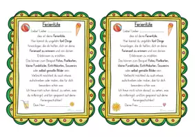 Vorschau - Anderer Materialtyp - Ferientüte - Sammeltüte als Erzählanlass - Seite 3