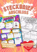 Vorschau - Arbeitsblätter - Abschluss Klasse 4 Comic - Deckblatt