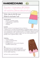 Vorschau - Arbeitsblätter - Eissorten – Subtraktion ZR 20/30 | Freiarbeit mit Selbstkontrolle | 1. Klasse Volksschule / Grundschule - Seite 1