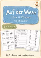 Vorschau - Arbeitsblätter - Wiese Arbeitsblätter – Tiere & Pflanzen - 1. & 2. Klasse - Deckblatt