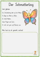 Vorschau - Arbeitsblätter - Auf der Wiese - Leseverständnis Tiere & Pflanzen - 1 - 4. Klasse - Seite 2