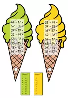 Vorschau - Arbeitsblätter - Eissorten – Addition ZR 100 | Freiarbeit mit Selbstkontrolle | 2. Klasse Volksschule / Grundschule - Seite 3