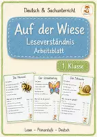 Vorschau - Arbeitsblätter - Wiesentiere Leseverständnis - 1. Klasse - Deckblatt