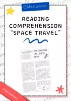 Vorschau - Arbeitsblätter - Space Travel - Reading Comprehension - Deckblatt