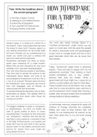 Vorschau - Arbeitsblätter - Space Travel - Reading Comprehension - Seite 1