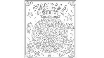 anteprima - Materiale di supporto/inclusione - Mandala estivi con motivi marini - Pagina di copertina