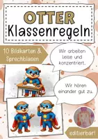 Vorschau - Anderer Materialtyp - Klassenregeln Otterklasse Klassentier Otter - Deckblatt