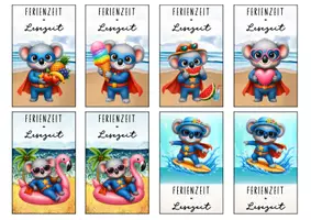 Vorschau - Anderer Materialtyp - Feriengrüße Koala Lesezeichen Sommer Koalaklasse - Seite 3