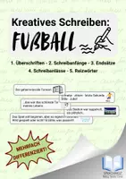 Vorschau - Arbeitsblätter - Kreatives Schreiben: Fußball (verschiedene Aufgabenarten) - Deckblatt