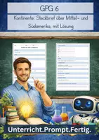 Vorschau - Arbeitsblätter - Kontinente: Steckbrief über Mittel- und Südamerika, mit Lösung (GPG 6. Klasse) - Deckblatt