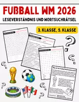 Vorschau - Spiele - Fußball WM 2026 : Leseverständnis und Wortsuchrätsel mit Lösungen - Deckblatt