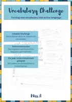 Vorschau - Aufgabenkarten - Vocabulary Challenge | Vokabeltraining für den Englischunterricht (Mittelstufe & Oberstufe) - Deckblatt