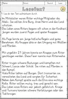 Vorschau - Arbeitsblätter - Leseverständnis Leben eines Ritters im Mittelalter für Klasse 4-6 - Seite 2