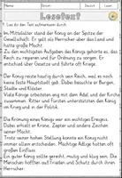 Vorschau - Arbeitsblätter - Mittelalter König, Lesen und Verstehen Arbeitsblätter mit Lesetext, Fragen - Seite 2