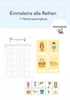 Vorschau - Arbeitsblätter - Einmaleins Rechenspaziergänge alle Reihen - Deckblatt