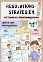 Vorschau - Arbeitsblätter - 40 Strategiekarten zur Emotionsregulation | Gefühlsthermometer & Wettersymbole | SEL - Deckblatt