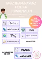 Vorschau - Präsentationen/Tafelbilder - Materialpaket: Stundenplan Visualisierung Wandtafel - Seite 3