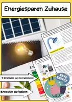 Vorschau - Arbeitsblätter - Energiesparen Zuhause: Energiespartipps 4 Strategien - Deckblatt