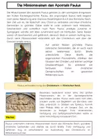 Vorschau - Arbeitsblätter - Paulus Missionsreisen Unterrichtsmaterial - Seite 1
