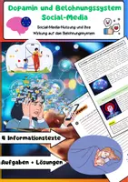 Vorschau - Arbeitsblätter - Dopamin und Belohnungssystem Social-Media - Deckblatt