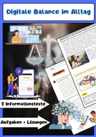 Vorschau - Arbeitsblätter - Digitale Balance im Alltag: Medienkompetenz Schule - Deckblatt