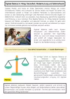 Vorschau - Arbeitsblätter - Digitale Balance im Alltag: Medienkompetenz Schule - Seite 1