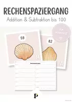 Vorschau - Arbeitsblätter - Rechenspaziergang - Addition & Subtraktion bis 100 - Deckblatt