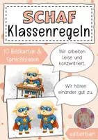 Vorschau - Anderer Materialtyp - Klassenregeln Schafklasse Klassentier Schaf - Deckblatt