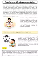 Vorschau - Arbeitsblätter - Essverhalten und Gewohnheiten: Hunger & Konditionierung - Seite 1