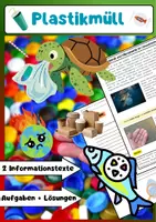 Vorschau - Arbeitsblätter - Der Plastikmüll: Umweltverschmutzung, Mikroplastik & Recycling - Deckblatt