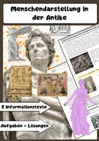 Vorschau - Arbeitsblätter - Menschendarstellung in der Antike Kunst - Deckblatt