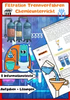 Vorschau - Arbeitsblätter - Filtration Trennverfahren Chemieunterricht - Deckblatt