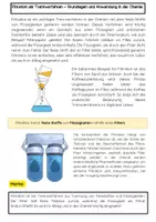 Vorschau - Arbeitsblätter - Filtration Trennverfahren Chemieunterricht - Seite 1