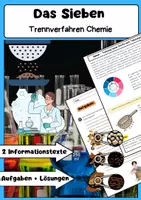 Vorschau - Arbeitsblätter - Das Sieben Trennverfahren Chemie - Deckblatt
