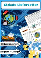 Vorschau - Arbeitsblätter - Globale Lieferketten: Globalisierung & Produktion - Deckblatt